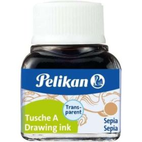 Pelikan Tinta China 523 10ml N.15 - 10ml - Tinta de Alta Calidad - Ideal para Dibujo y Caligrafia - Color Sepia