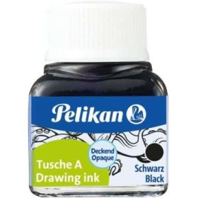 Pelikan Tinta China 523 10ml N.17 - Tinta de Alta Calidad - Resistente al Agua - Ideal para Dibujo y Caligrafia - Color Negro