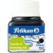 Pelikan Tinta China 523 10ml N.17 - Tinta de Alta Calidad - Resistente al Agua - Ideal para Dibujo y Caligrafia - Color Negro