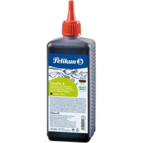 Pelikan Tinta China 523 - 1 Litro - Ideal para Dibujo y Caligrafia - Resistente al Agua - Secado Rapido - Color Negro