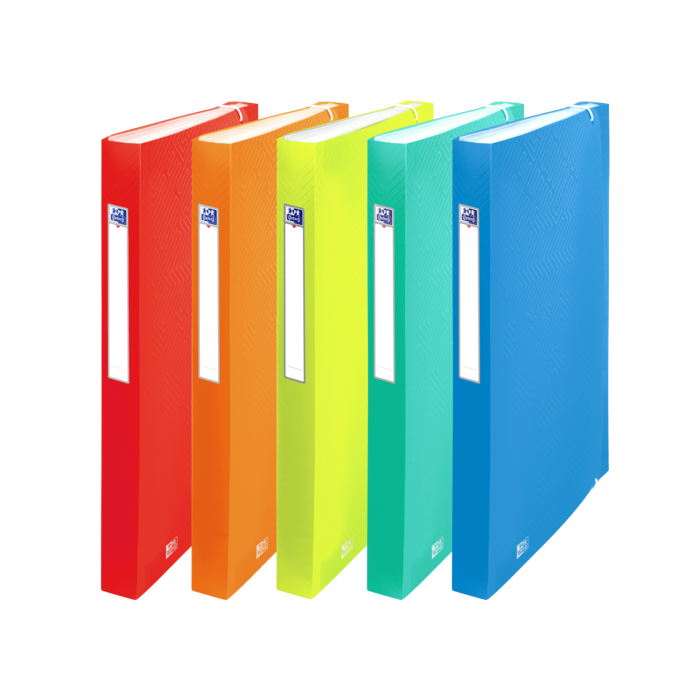 Oxford Urban A4+ Clasificador de 12 Posiciones - Tapa de Plastico Translucido - Ideal para Organizar Documentos - Colores Surtidos