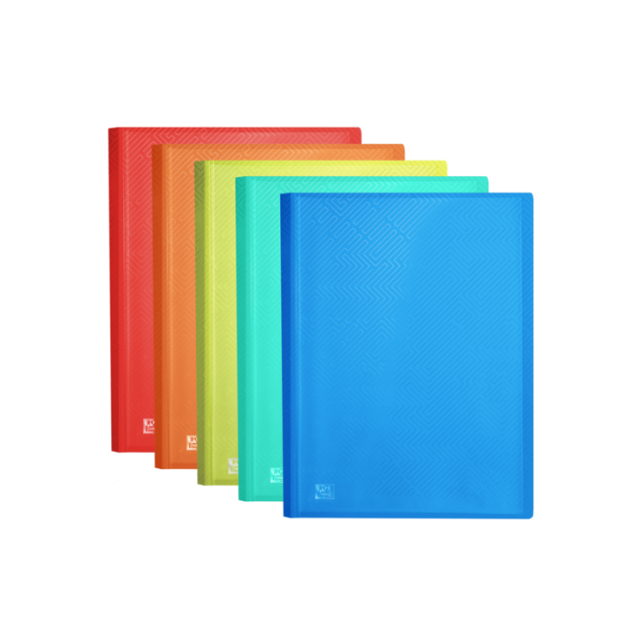 Oxford Urban A3 Carpeta de Fundas Soldadas - Tapa de Plastico Translucido - 20 Fundas - Colores Surtidos