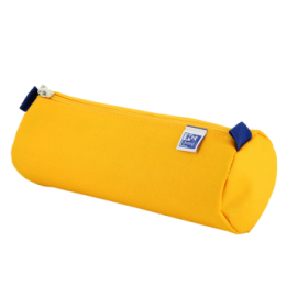 Oxford Kangoo Kids Estuche Redondo Grande - Resistente Poliester - Color Amarillo