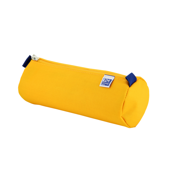 Oxford Kangoo Kids Estuche Redondo Grande - Resistente Poliester - Color Amarillo
