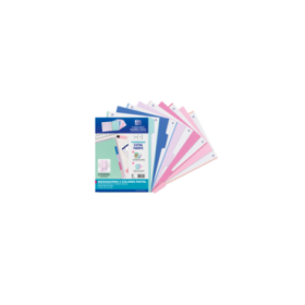 Oxford Strongline A4 Separadores 5 Posiciones - Plastico Opaco Resistente - 4 Taladros para Facil Colocacion - Grosor de 500 Micras - Tamaño Estandar A4 - Colores Surtidos
