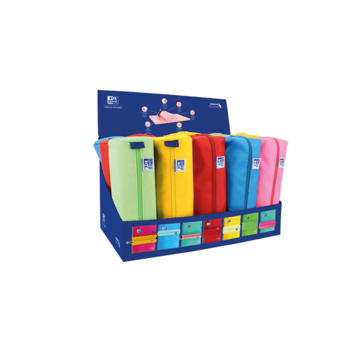 Oxford Kangoo Kids Expositor Rts 15 Unidades - Tamaño Compacto 40x25x24cm - Ideal para Organizar Material Escolar - Diseño Atractivo para Niños