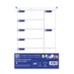 Oxford Recambio Planificador A4 30 Hojas - No Fechado - Ideal para Organizar tus Tareas Diarias - Compatible con la Mayoria de los Planificadores A4