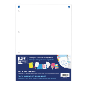 Oxford Complementos Pack 2U Pizarras W&E - Superficie de Escritura Magnetica - Incluye Rotulador y Borrador - Facil de Instalar y Transportar