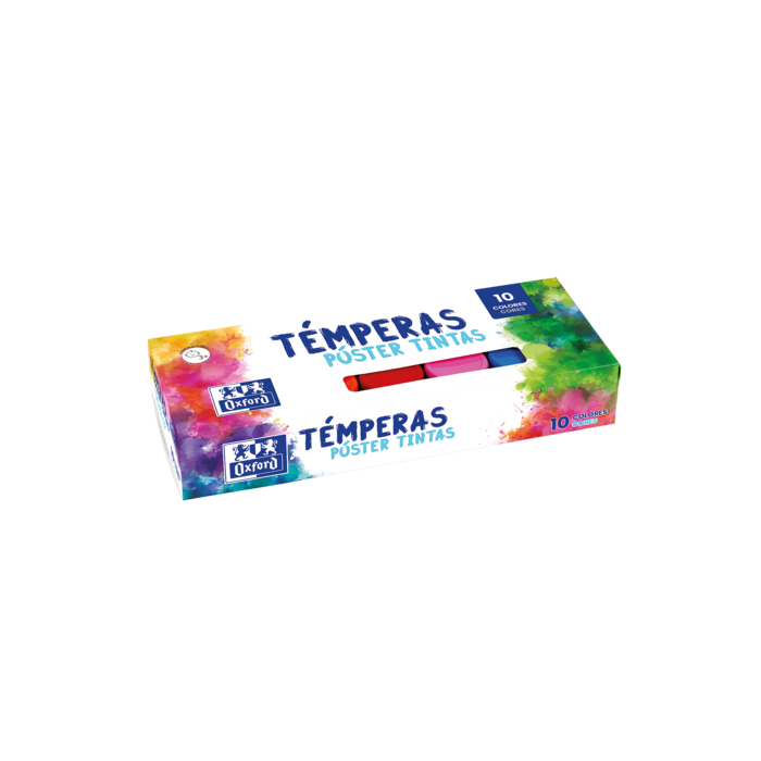 Oxford Temperas 20ml - Alta Pigmentacion - Facil de Mezclar - 10 Colores