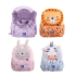 Oxford Kids Mochila Infantil 8.5L Tacto Suave Peluche - Diseño Surtido 4 Animal Besties - Ideal para Niños Pequeños - Espaciosa y Comoda - Confeccionada con Material de Alta Calidad