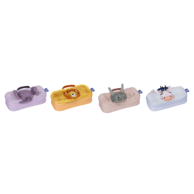 Oxford Kids Estuche Infantil de Peluche Suave - Surtido 4 Animal Besties - Ideal para Niños - Diseño Divertido y Colorido - Practico y Resistente