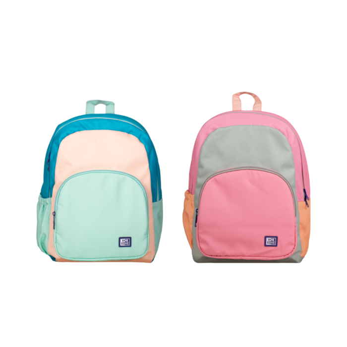 Oxford Mochila Reversible 2 en 1 Colorblock - Poliester Reciclado RPET - Capacidad 18L - 2 Modelos Disponibles