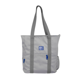Oxford B-Ready Tote Bag Bolso de Tela Ecologica - Poliester Reciclado RPET - Asa Larga para Bandolera - Color Gris