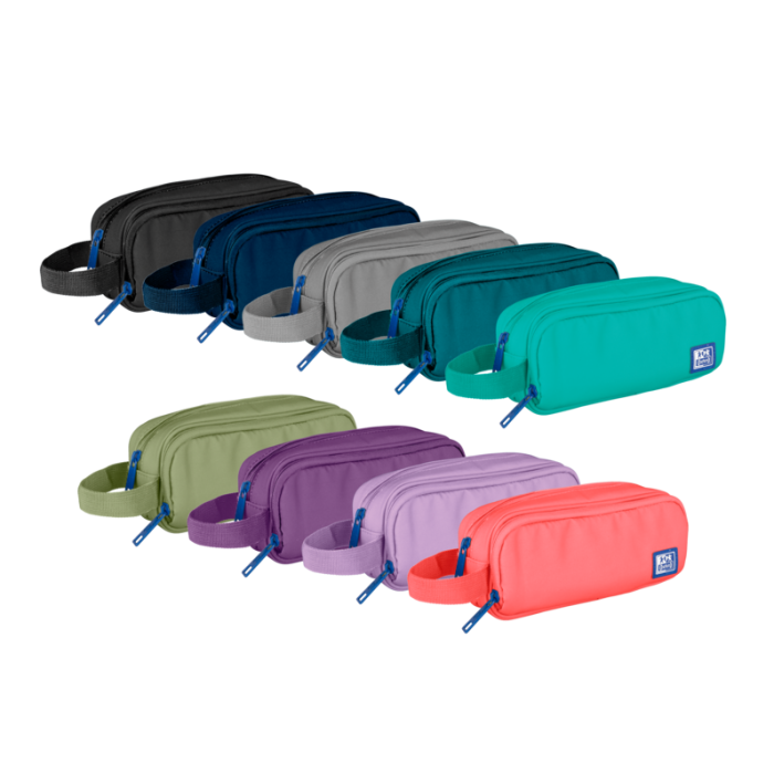 Oxford B-Smart Estuche de Lapices - Fabricado con Poliester Reciclado RPET - Resistente y Ecologico - Ideal para Organizar tus Utiles Escolares