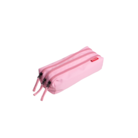 Enri Estuche con 3 Cremalleras  - Color Rosa
