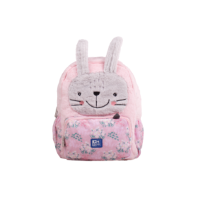 Oxford Kids Mochila Infantil 8.5L Tacto Suave Peluche - Diseño de Conejo Bunbun - Ideal para Niños Pequeños - Espaciosa y Comoda - Colores Surtidos