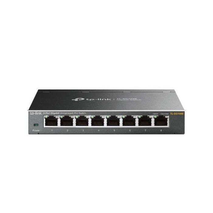 TP-Link Switch Easy Smart - 8 puertos Gigabit - Plug - Play - Carcasa Metalica - Tecnologia Verde