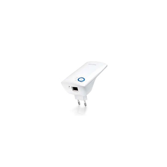 TP-Link Repetidor Amplificador Extensor de Red WiFi N300 - Hasta 300Mbps - IEEE 802.11n - 10/100 Mbps - Boton WPS - 2 Antenas Internas