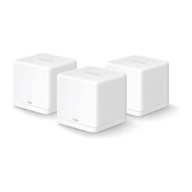 Mercusys H30G Sistema Wi-Fi Mesh AC1300 Dual Band - 3 Unidades Halo - Cobertura hasta 260 m² - Roaming sin Interrupciones