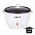 Muvip Arrocera - Capacidad 1 Litro - Potencia 400W - Sistema de Coccion y Calentamiento - Recipiente Interior Antiadherente - Tapa de Cristal - Accesorios Incluidos - Color Blanco