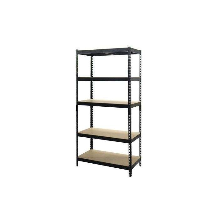 Blim Estanteria Metalica Ajustable - 183x90x45mm - Soporte 175kg por Balda - Facil Montaje - Recubrimiento Polvo Negro - Color Negro