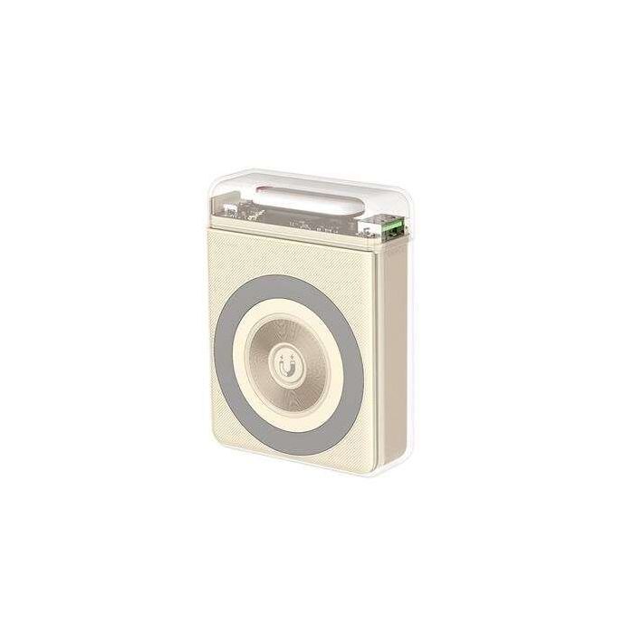 XO Powerbank 10000Mah - Salidas Tipo C 20W, USB 22.5W, Carga Inalambrica 15W - Entradas Tipo C 18W - Facil de Transportar - Carga Rapida - Resistente - Estabilidad y Proteccion - Color Beige