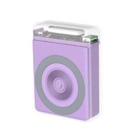 XO Powerbank 10000Mah - Salidas Tipo C 20W, USB 22.5W, Carga Inalambrica 15W - Entradas Tipo C 18W - Facil de Transportar - Carga Rapida - Resistente - Estabilidad y Proteccion - Color Morado