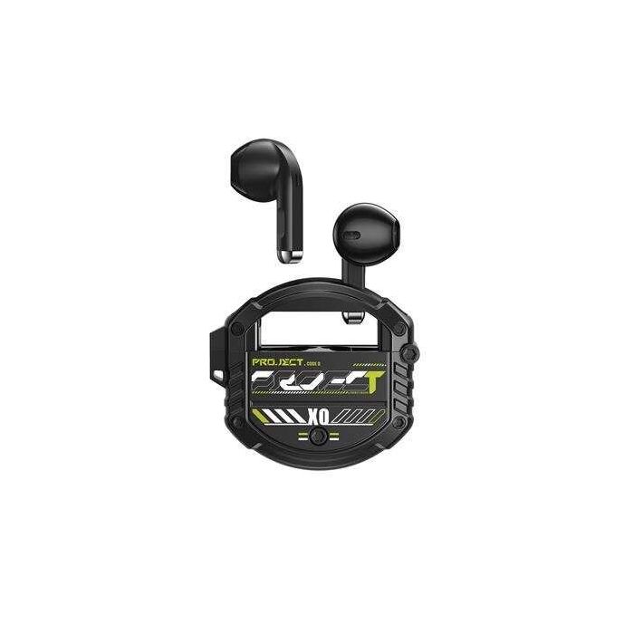 XO Auriculares Bluetooth 5.3 - hasta 4 Horas de Musica - Bateria Auricular 30Mah - Bateria Caja de Carga 300Mah - Color Negro