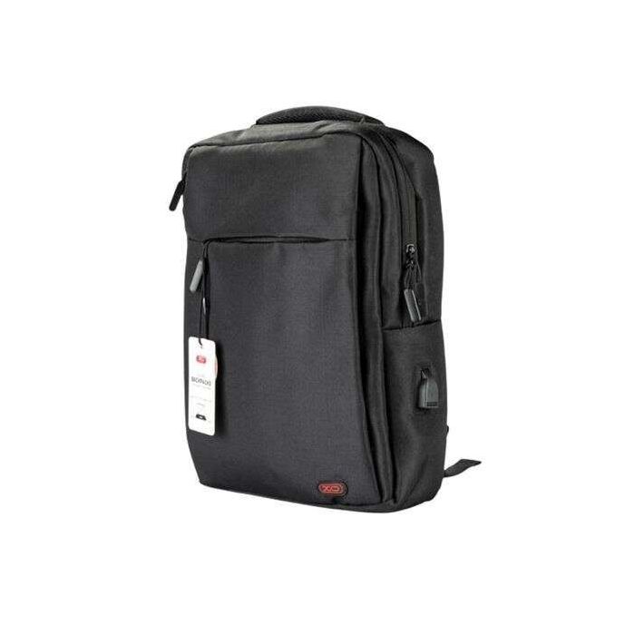 XO Mochila para Portatil - hasta 15.6" - Impermeable y Resistente - Carga Rapida USB - Diseño Ergonomico - Color Negro