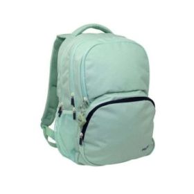 Milan Serie 1918 Mochila Escolar 25L - 3 Bolsillos Delanteros + 2 Bolsillos Laterales - Asas Regulables y Acolchadas - Tamaño 46,5x30x17cm - Color Verde