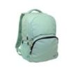 Milan Serie 1918 Mochila Escolar 25L - 3 Bolsillos Delanteros + 2 Bolsillos Laterales - Asas Regulables y Acolchadas - Tamaño 46,5x30x17cm - Color Verde