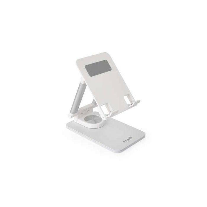 Tooq Soporte de Sobremesa Ajustable para Móvil o Tablet de hasta 12.9? - Color Blanco