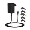 Leotec Cargador Universal para Portatil 45W USB-C Power Delivery 3.0 - 5 Conectores Diferentes - Proteccion de Sobrecarga y Cortocircuito