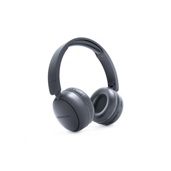 Energy Sistem Auriculares Bluetooth con Radio FM - Plastico 100% Reciclado - Reproductor MP3 y MicroSD Player - Tecnologia Bluetooth - Color Gris