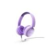 Energy Sistem Auriculares con Cable - Plastico 100% Reciclado - Cable Extraible - Microfono - Asistente de Voz - Color Violeta