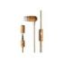 Energy Sistem Auriculares Eco CherryWood - Mini Jack - Madera Sostenible - Cable de Cañamo - Microfono - Control de Conversacion - Color Marron