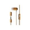 Energy Sistem Auriculares Eco CherryWood - Mini Jack - Madera Sostenible - Cable de Cañamo - Microfono - Control de Conversacion - Color Marron