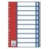 Dohe Pack de 10 Separadores Formato Folio - Multitaladro de 16 Perforaciones - Fabricado en Propileno 120 Micras - Color Gris