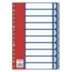 Dohe Pack de 10 Separadores Formato Folio - Multitaladro de 16 Perforaciones - Fabricado en Propileno 120 Micras - Color Gris