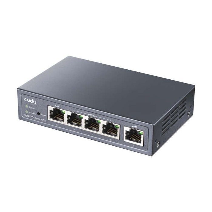 Cudy R700 Router VPN WiFi AC1200 - 1 Puerto WAN Gigabit - 3 Puertos WAN/LAN Gigabit - 1 Puerto LAN Gigabit