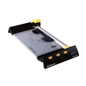 Fellowes Cizalla para Oficina - Longitud de Corte 320mm - Capacidad de Corte 10 Hojas - Mecanismo de Corte Seguro - Cabezal Bi-Direccional - Posicion de Bloqueo Del Cabezal - Departamento para Cuchillas de Repuesto