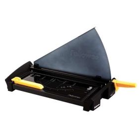 Fellowes Guillotina de uso Continuo para Mediana Empresa - Cuchilla de Corte en Acero Inoxidable - Capacidad de Corte 20 Hojas - Preensamblada y Plegable - Guias de Corte con Formatos Din