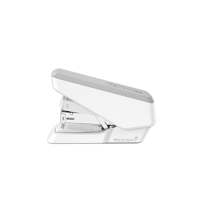 Fellowes Grapadora Sin Esfuerzo de Media Carga para Hasta 40 Hojas - Diseño Duradero y Libre de Atascos - Proteccion Antibacteriana Microban - Utilizable con Grapas 24/6 y 26/6