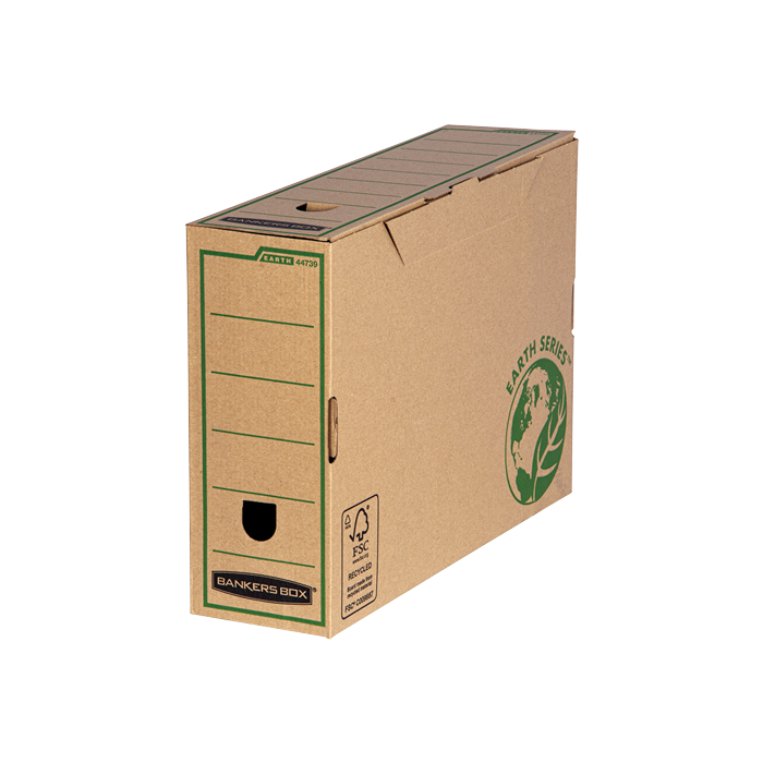 Bankers Box Caja de Archivo Tamaño A4 - Fabricada en Carton Reciclado - Certificacion FSC - Compatible con Contenedores Earth Series