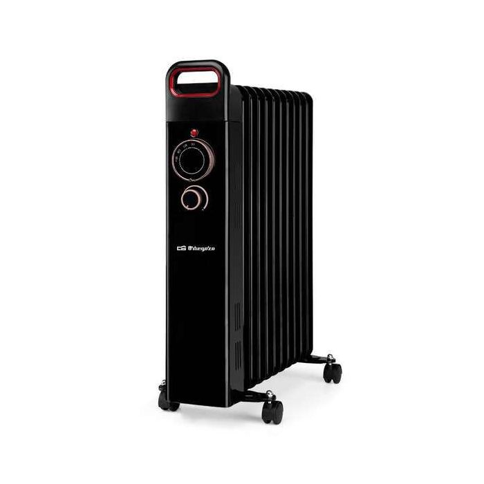 Orbegozo RUN 2500 Radiador de Aceite Eficiente - Potente y Seguro - Inercia Termica - Proteccion Antivuelco y Sobrecalentamiento - Facil de Transportar - Silencioso