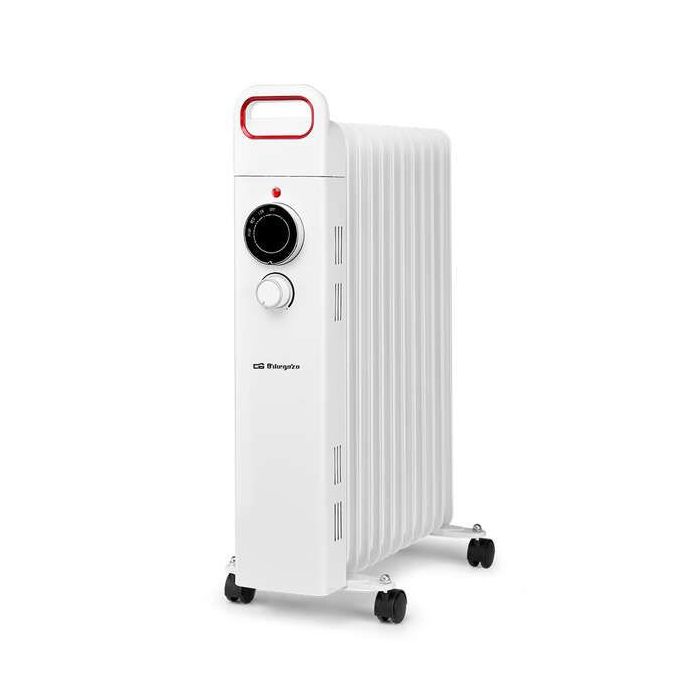 Orbegozo RU 2500 Radiador de Aceite Potente y Seguro - Potencia Maxima 2500W - 11 Elementos Calorificos - Proteccion contra Sobrecalentamiento y Antivuelco - Facil Manejo y Transporte