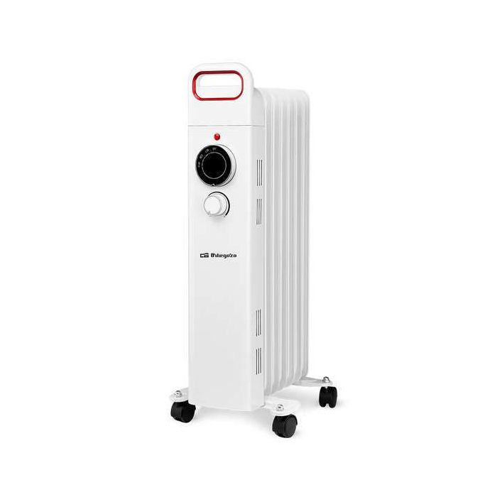Orbegozo RU 1500 Radiador de Aceite Elegance - Potente y Seguro - 1500W - 7 Elementos Calorificos - Termostato Regulable - Proteccion Antivuelco y Sobrecalentamiento - Facil Manejo y Transporte