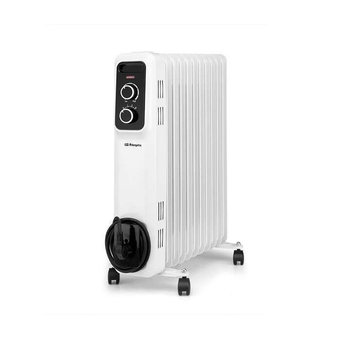 Orbegozo RS 2500 Radiador de Aceite Elegante y Potente - Potencia Maxima 2500W - 11 Elementos Calorificos - Proteccion contra Sobrecalentamiento y Antivuelco - Facil Manejo y Transporte