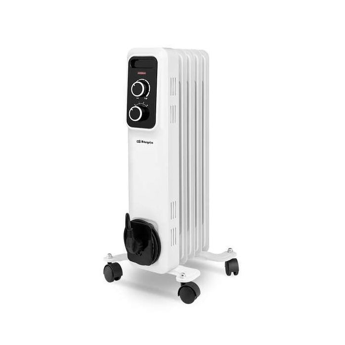 Orbegozo RS 1000 Radiador de Aceite Elegance - Potente y Silencioso - Proteccion contra Sobrecalentamiento y Antivuelco - Facil de Transportar y Manejar
