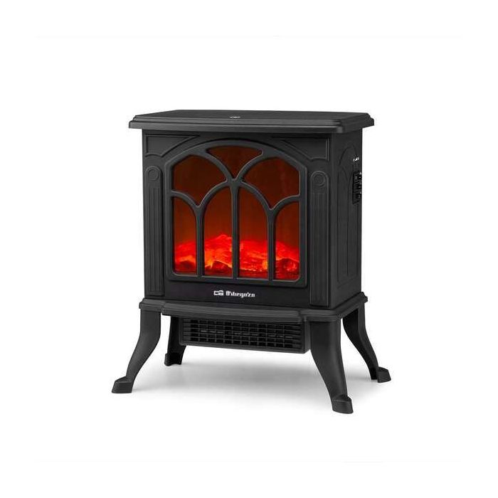 Orbegozo CM 9020 Chimenea Electrica Elegance - Efecto Fuego Real - Calefactor Ceramico - Termostato Regulable - Diseño Tradicional